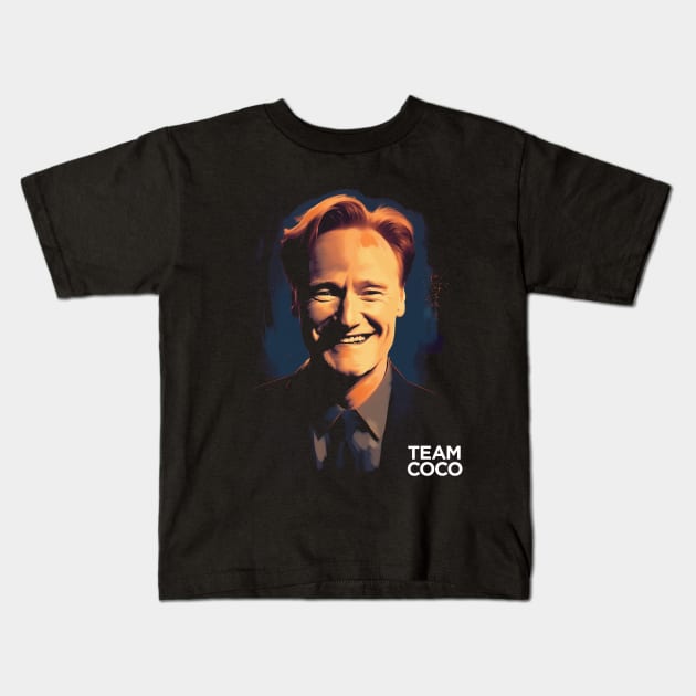 Conan O'Brien Kids T-Shirt by DesignedbyWizards